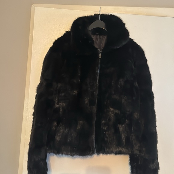 BLACK MINK COAT - Picture 2 of 8
